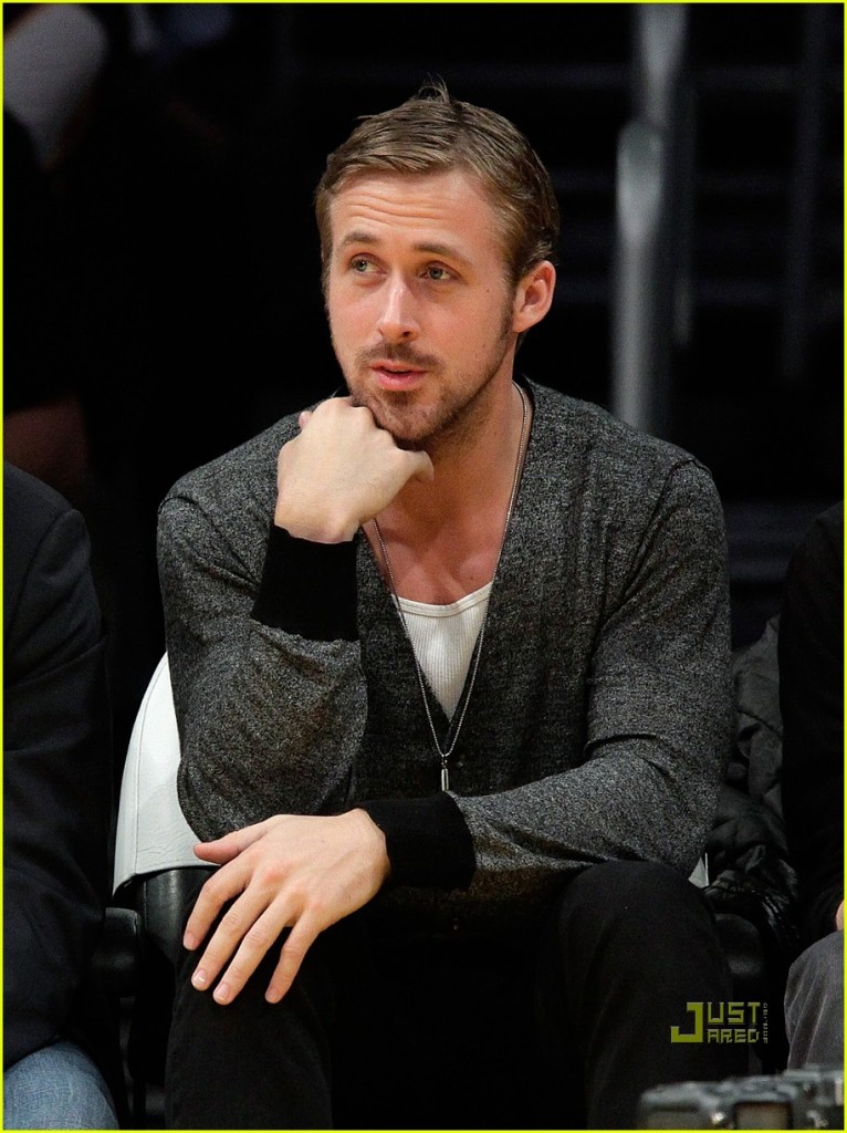 Ryan Gosling attend a game between the Indiana Pacers and the Los Angeles Lakers at Staples Center on March 2, 2010 in Los Angeles, California.