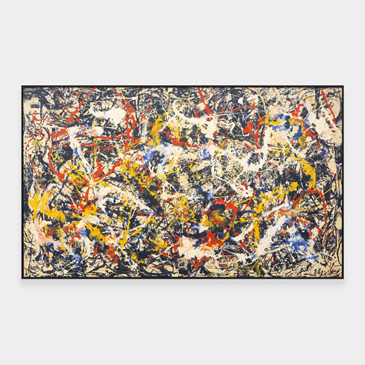 80230_A2_Black_Wood_Frame_Pollock_Convergence